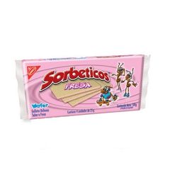 GALLETAS SORBETICO WAFER FRESA 4X25G    