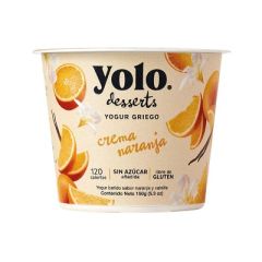 YOGURT GRIEGO YOLO CREMA NARANJA 150G   