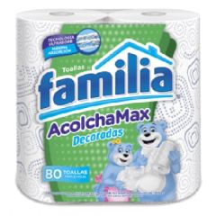 PAPEL ABSORBENTE FAMILIA ACOLCHAMAX DECORADO 80H