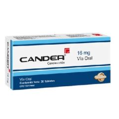 CANDER 16 MG 30 TABLETAS