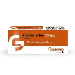 ATORVASTATINA GENVEN 20MG X30 COMPRIMIDOS RECUBIERTASIERTOS